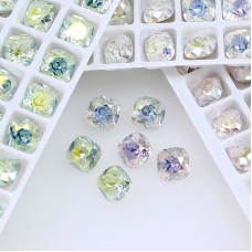 DZ 3010 6*6mm fat square shape crystal fancy stone rhinestone for nail art